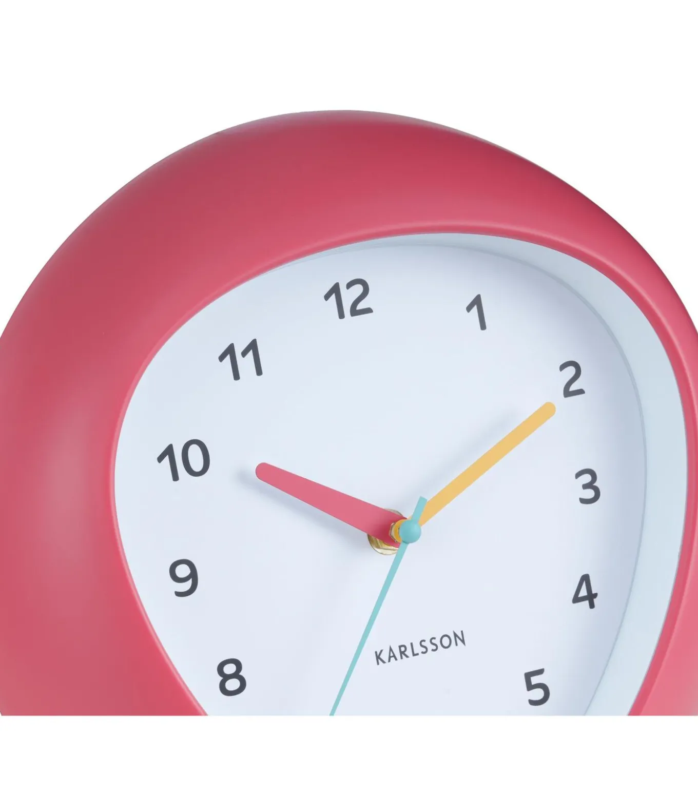 Wandklok Funky Vibes - Scarlet rood - 4.4x25.5x25.5cm