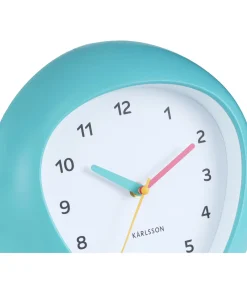 Wandklok Funky Vibes - Turquoise - 4.4x25.5x25.5cm