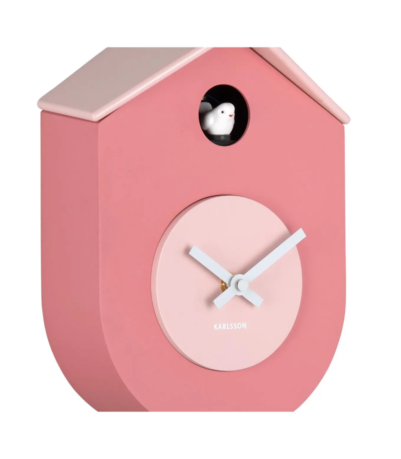 Wandklok Grato Cuckoo - Lichtroze - 9.2x17.5x33.2cm