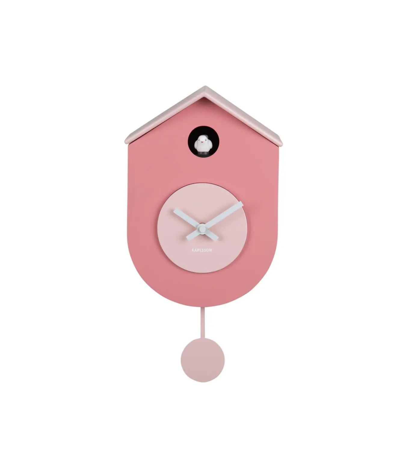 Wandklok Grato Cuckoo - Lichtroze - 9.2x17.5x33.2cm