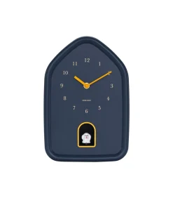 Wandklok Modern Doggy - Blauw - 29.1x20x29.1cm