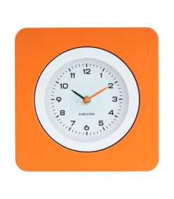 Wandklok New Vintage - Helderoranje - 4.4x22x22cm