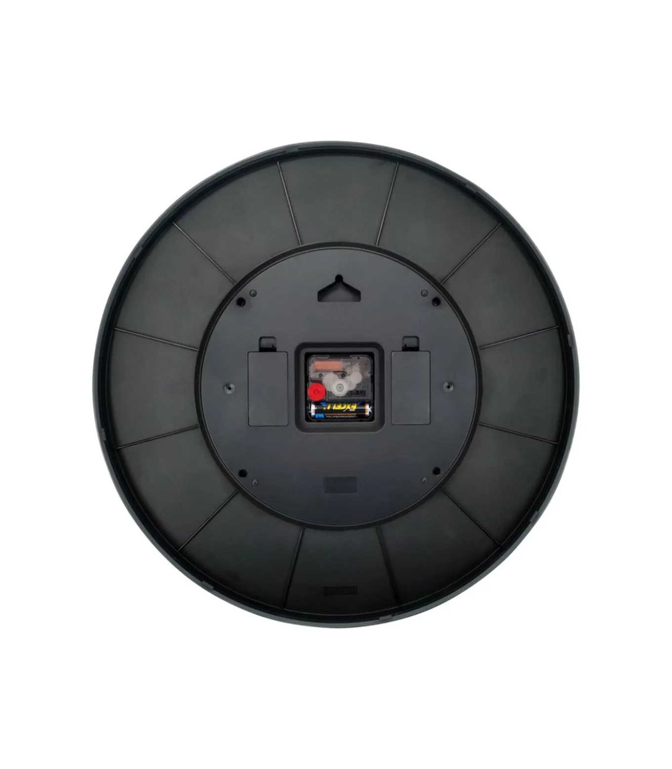 Wandklok Open Gear - Geel - 40.8x40.8x40.8cm