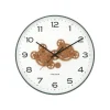Wandklok Open Gear - Groen - 40.8x40.8x40.8cm