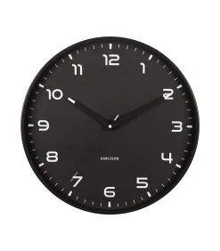 Wandklok Orgullo - Mat zwart - Ø40cm