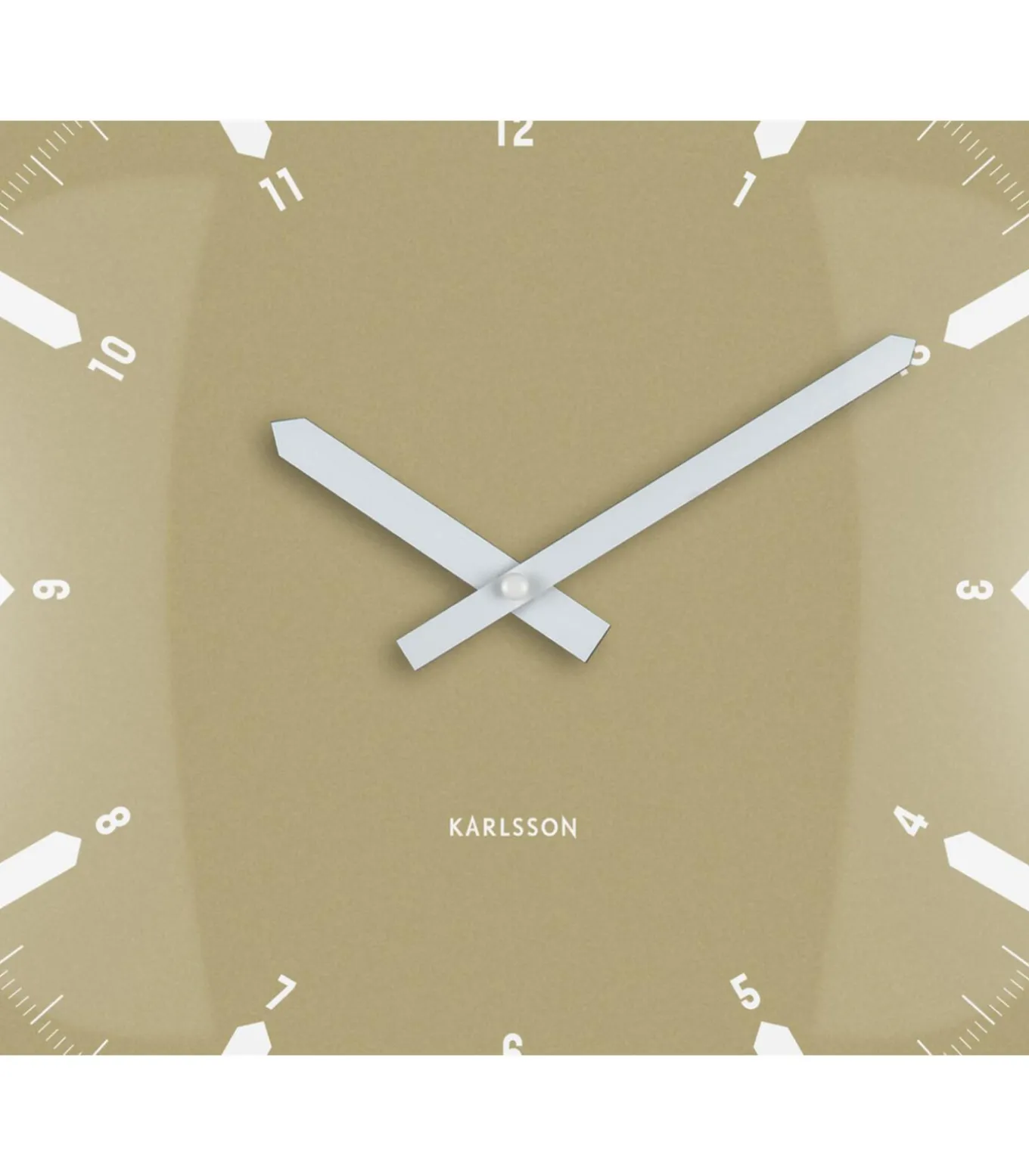 Wandklok Realista Dome - Groen - 35x35x35cm