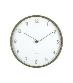 Wandklok Sencillez - Legergroen - Ø30cm