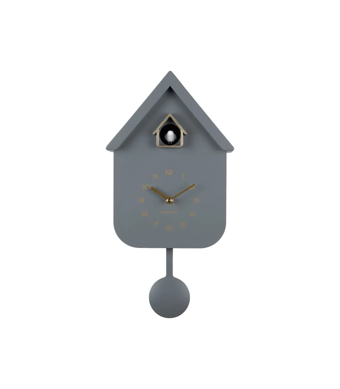 Wandklok Solo Color Cuckoo - Grijs - 6x21,5x41cm