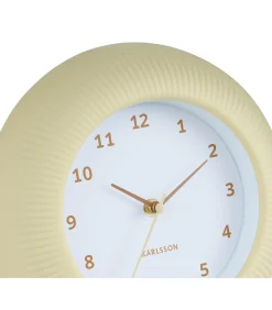 Wandklok Tender Rib - Zachtgeel - Ø25cm