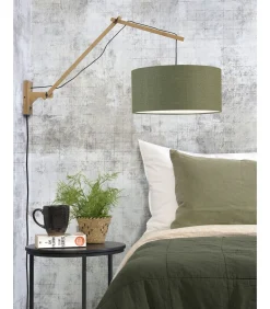 Wandlamp Andes - Bamboe/Groen - 95x47x55cm