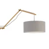 Wandlamp Andes - Bamboe/Lichtgrijs - 95x47x55cm