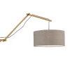 Wandlamp Andes - Bamboe/Taupe - 95x47x55cm