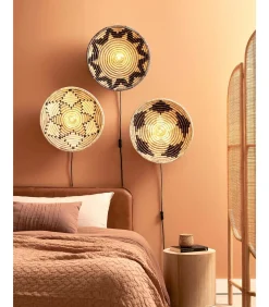 Wandlamp Andros - Naturel/Wit - Ø45cm