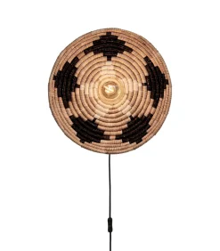 Wandlamp Andros - Naturel/Zwart - Ø45cm