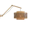 Wandlamp Bhutan - Bamboe/Zwart - 95x50x55cm