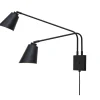 Wandlamp Bremen - Zwart - 130x60x49cm - 2L
