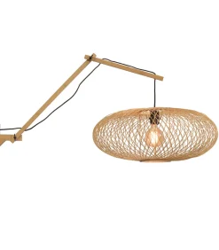Wandlamp Cango - Bamboe - 105x60x60cm