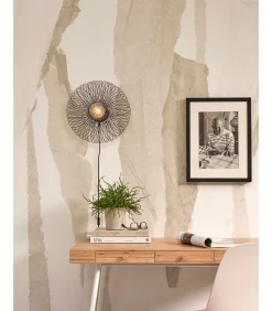 Wandlamp Cango - Bamboe Zwart - Ø40cm