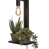Wandlamp Flores - Bamboe Zwart - 30x18x52cm