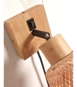 Wandlamp Java - Bamboe - Ø15cm