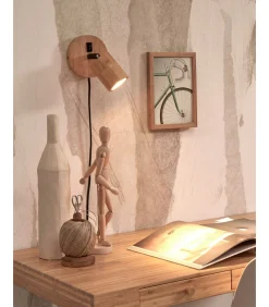 Wandlamp Java - Bamboe - Ø12cm