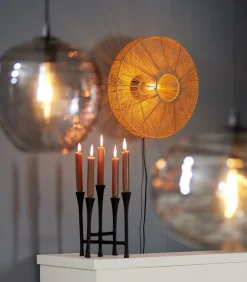 Wandlamp Lyra - Bruin - Ø43cm