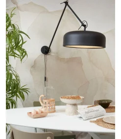 Wandlamp Marseille - Zwart - Ø48cm