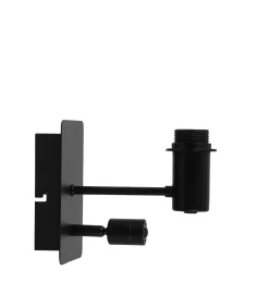 Wandlamp Montana - Zwart - 20x11x18cm