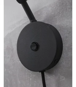 Wandlamp Montreux - Zwart - 10.5x21.5x18cm