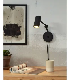 Wandlamp Montreux - Zwart - 10.5x21.5x18cm