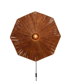 Wandlamp Panama - Bruin - 65x7x65cm