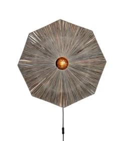 Wandlamp Panama - Donker grijs - 65x7x65cm