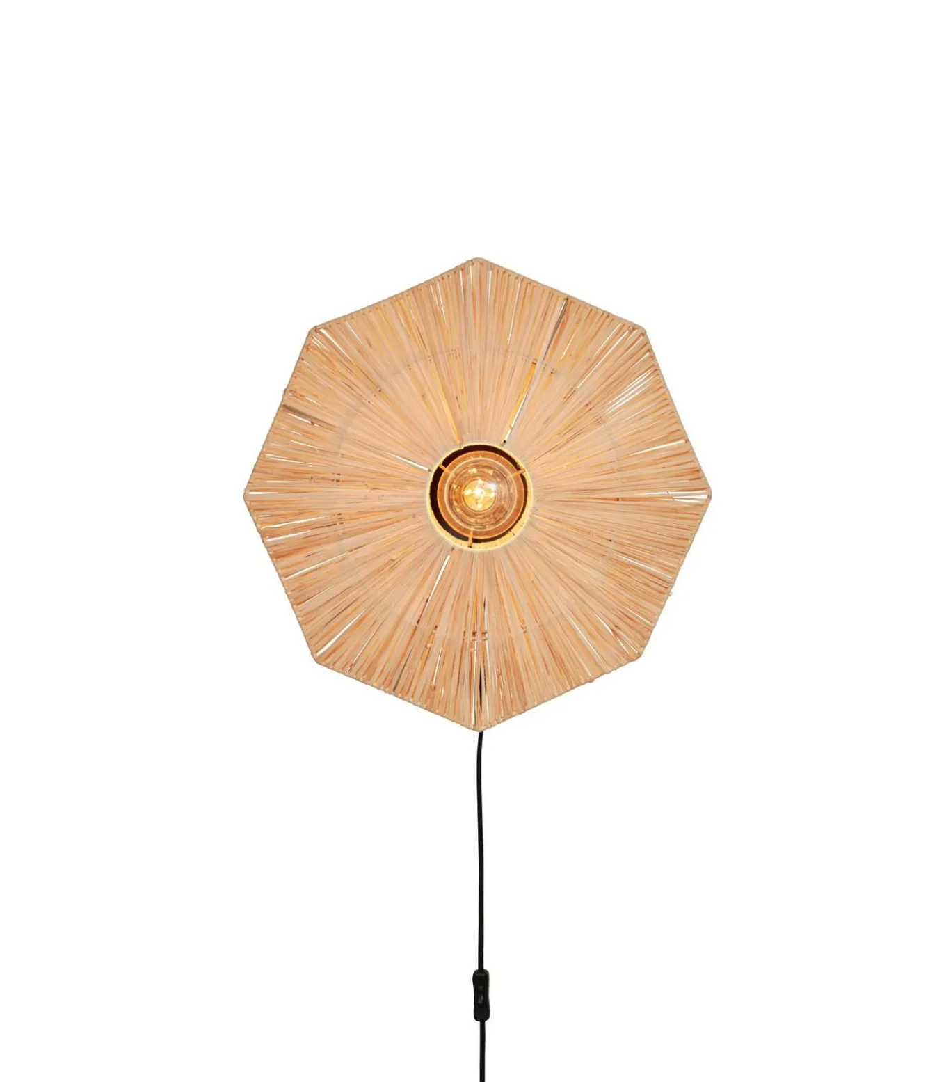 Wandlamp Panama - Naturel - 45x7x45cm