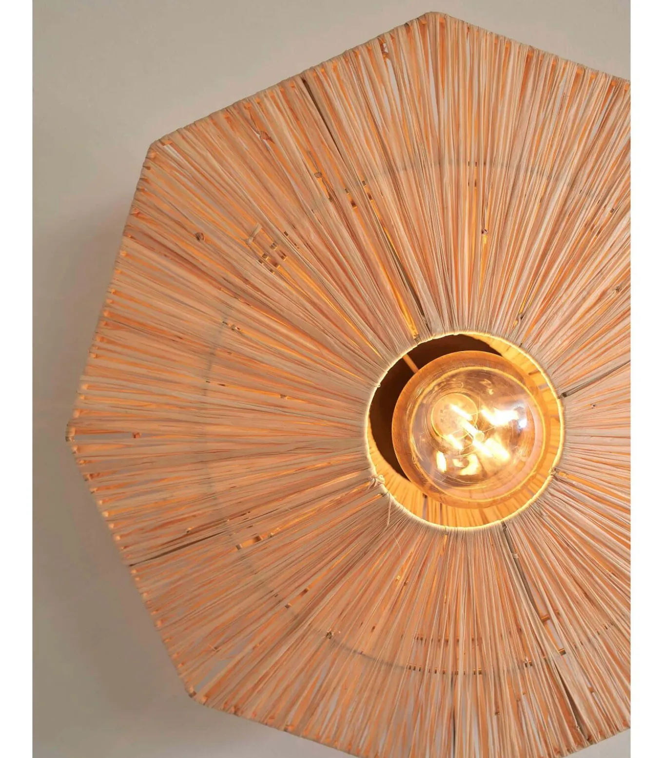 Wandlamp Panama - Naturel - 45x7x45cm