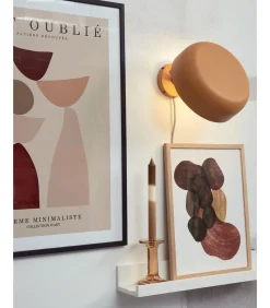 Wandlamp Porto - Oranje - Ø25cm