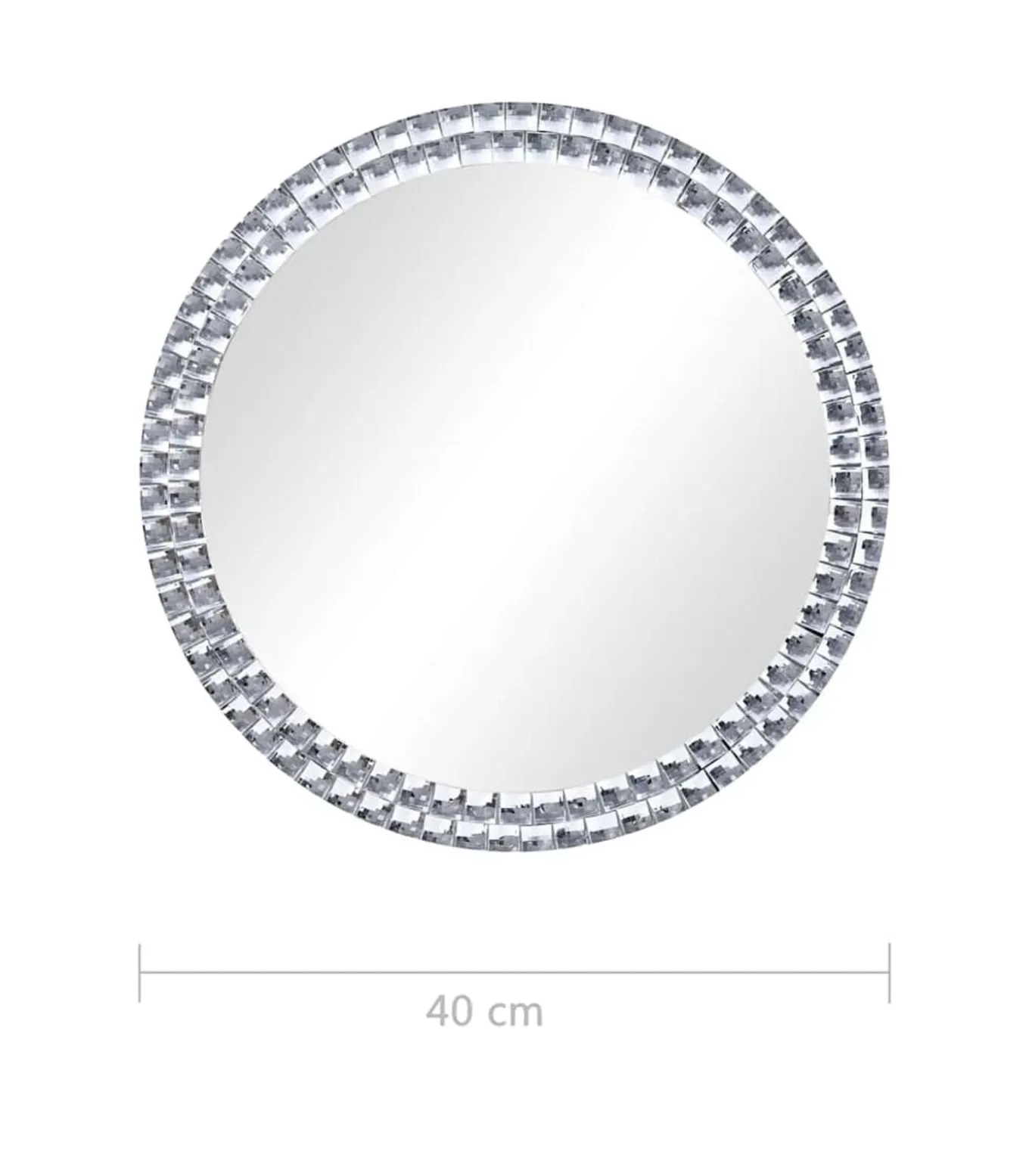 Wandspiegel 40 cm gehard glas