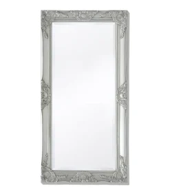Wandspiegel Barok 100 x 50 cm zilver