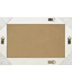 Wandspiegel barok stijl 60x40 cm wit