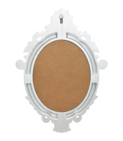 Wandspiegel kasteel stijl 56x76 cm zilverkleurig