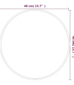 Wandspiegel rond Ø40 cm zwart