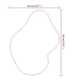 Wandspiegel 60x50 cm goudkleurig