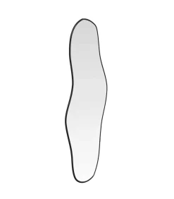 Wandspiegel 80x35 cm zwart