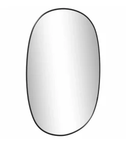 Wandspiegel 50x35 cm zwart