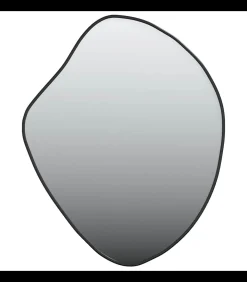 Wandspiegel 60x50 cm zwart