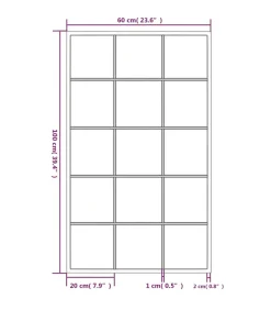 Wandspiegels 2 st 100x60 cm metaal zwart
