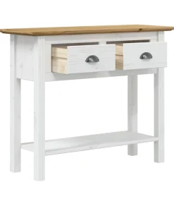 Wandtafel BODO 91x35x74 cm massief grenenhout bruin