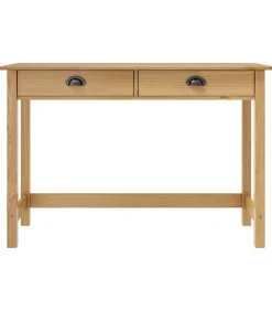 Wandtafel Hill 2 lades 110x45x74 cm massief grenenhout