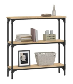 Wandtafel 75x22,5x75 cm bewerkt hout sonoma eikenkleurig