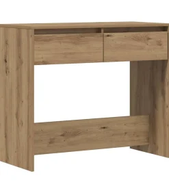 Wandtafel 89x41x76,5 cm bewerkt hout artisanaal eikenkleurig