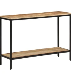 Wandtafel 100x35x70 cm massief ruw mangohout